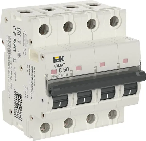 ARMAT Автоматический выключатель M10N 4P C 50А IEK AR-M10N-4-C050