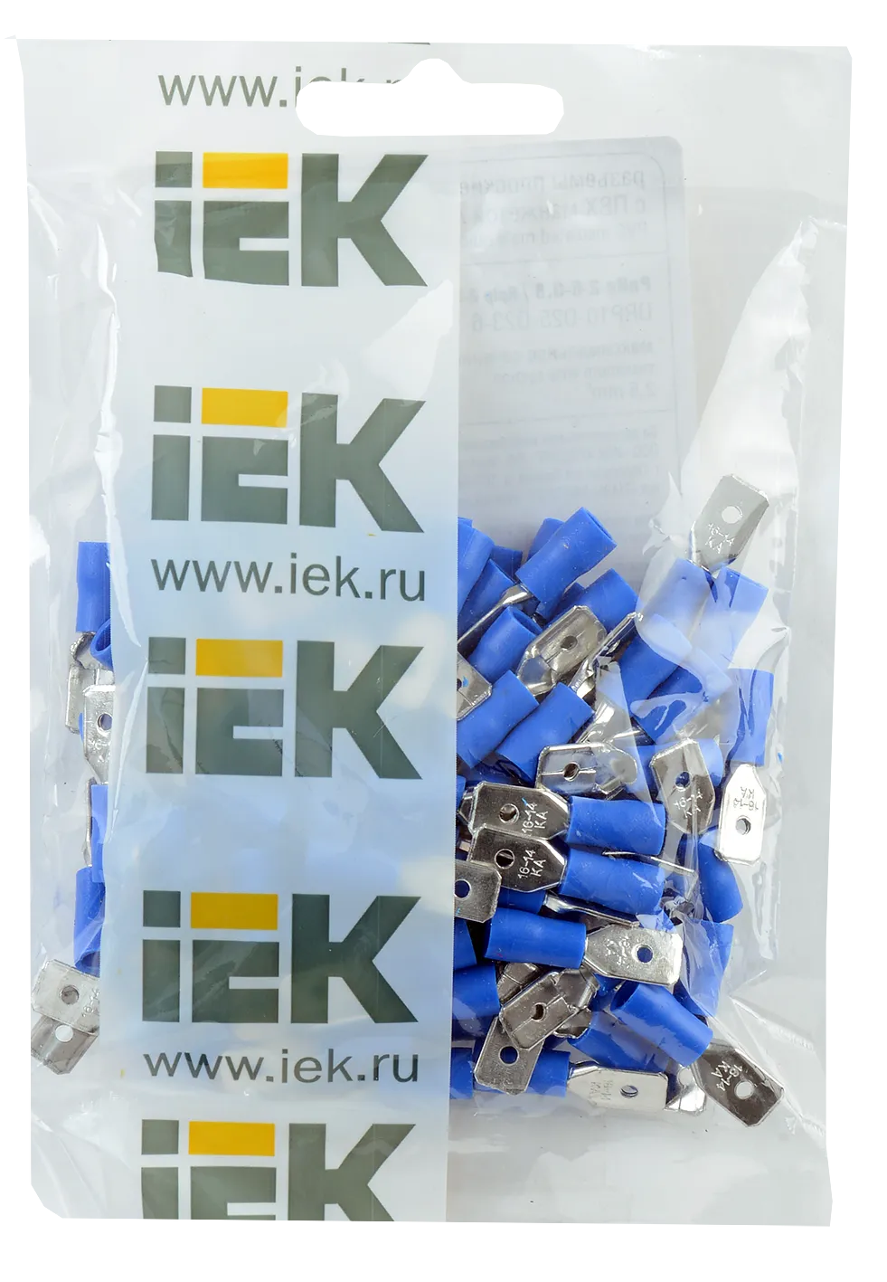 Разъем РпИп 2-6-0,8 плоский (100шт/упак) IEK - Фото 3