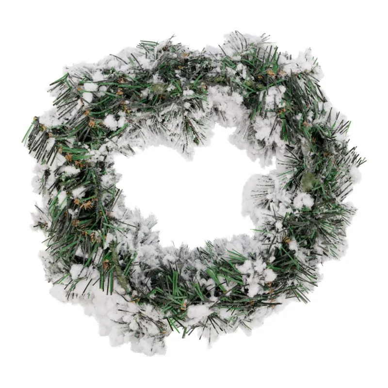 Заснеженный еловый венок NEON-NIGHT Ø 30 см, ПВХ - Фото 5
