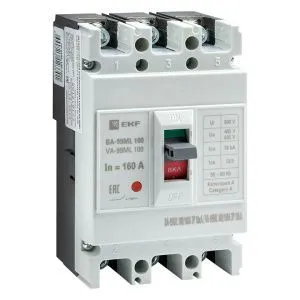 ВА-99МL 100/160А 3P 18кА EKF Basic mccb99-100-160mI
