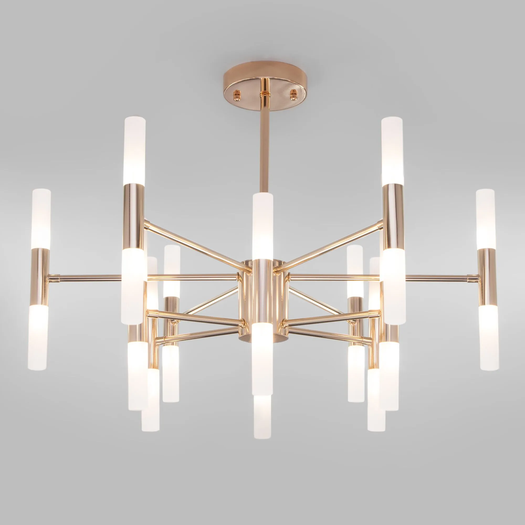 Умный потолочный светильник 350 золото / белый  Eurosvet - Фото 5