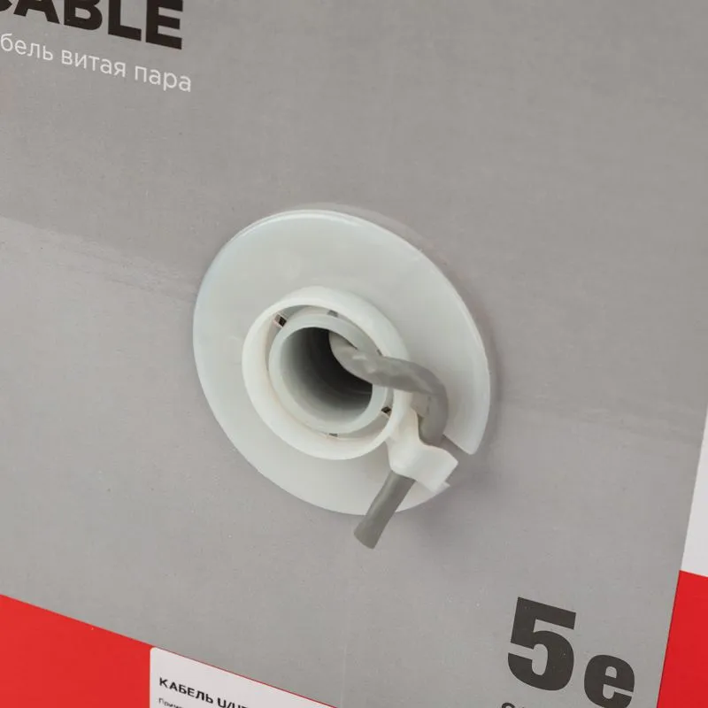 Кабель витая пара U/UTP, CAT 5e, ZH нг(А)-HF, 4PR, 24AWG, INDOOR, SOLID, серый, 305м REXANT - Фото 5