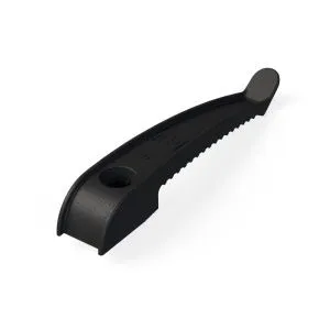 Держатель кабеля односторонний для прямого монтажа черный (20шт/уп) Промрукав PR13.0381