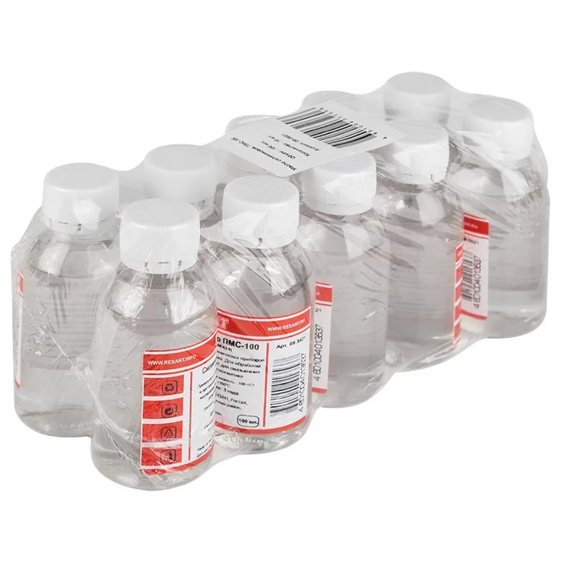 Силиконовое масло, ПМС-100 (Полиметилсилоксан), 100мл, флакон REXANT - Фото 2