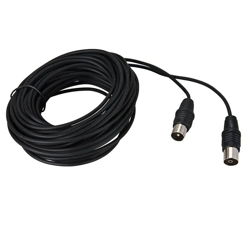 ВЧ-кабель, ТВ-гнездо - ТВ-штекер, 7м, черный REXANT - Фото 3