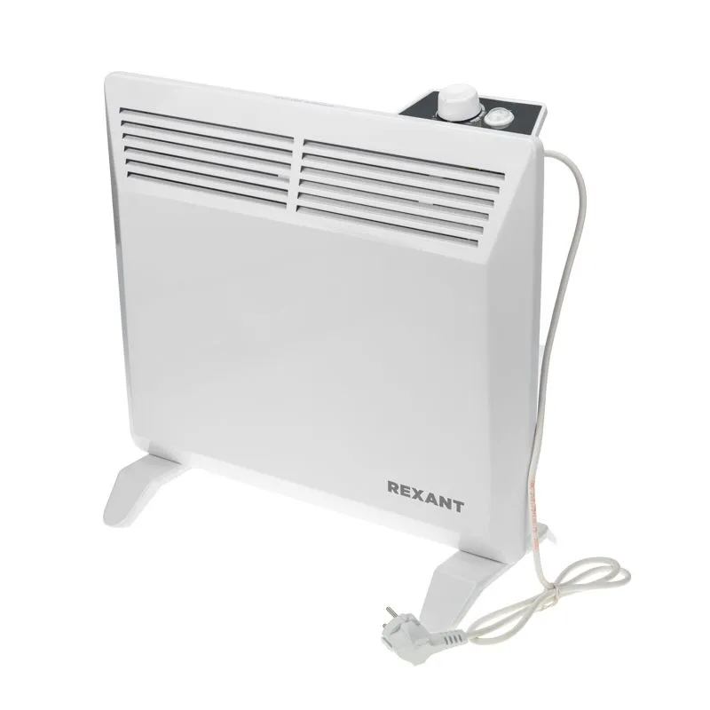 Электрический конвектор с механическим термостатом, 1 кВт, Х-монолит REXANT 60-0083
