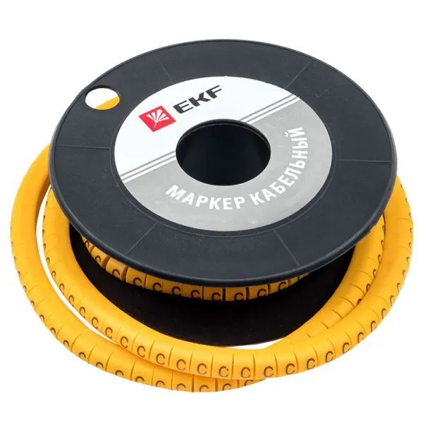 Маркер кабельный 6,0 мм2 "C" (350 шт.) (ЕС-3) EKF