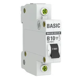Авт. выкл. 1P 10А (B) 4,5кА ВА 47-29 mcb4729-1-10-B