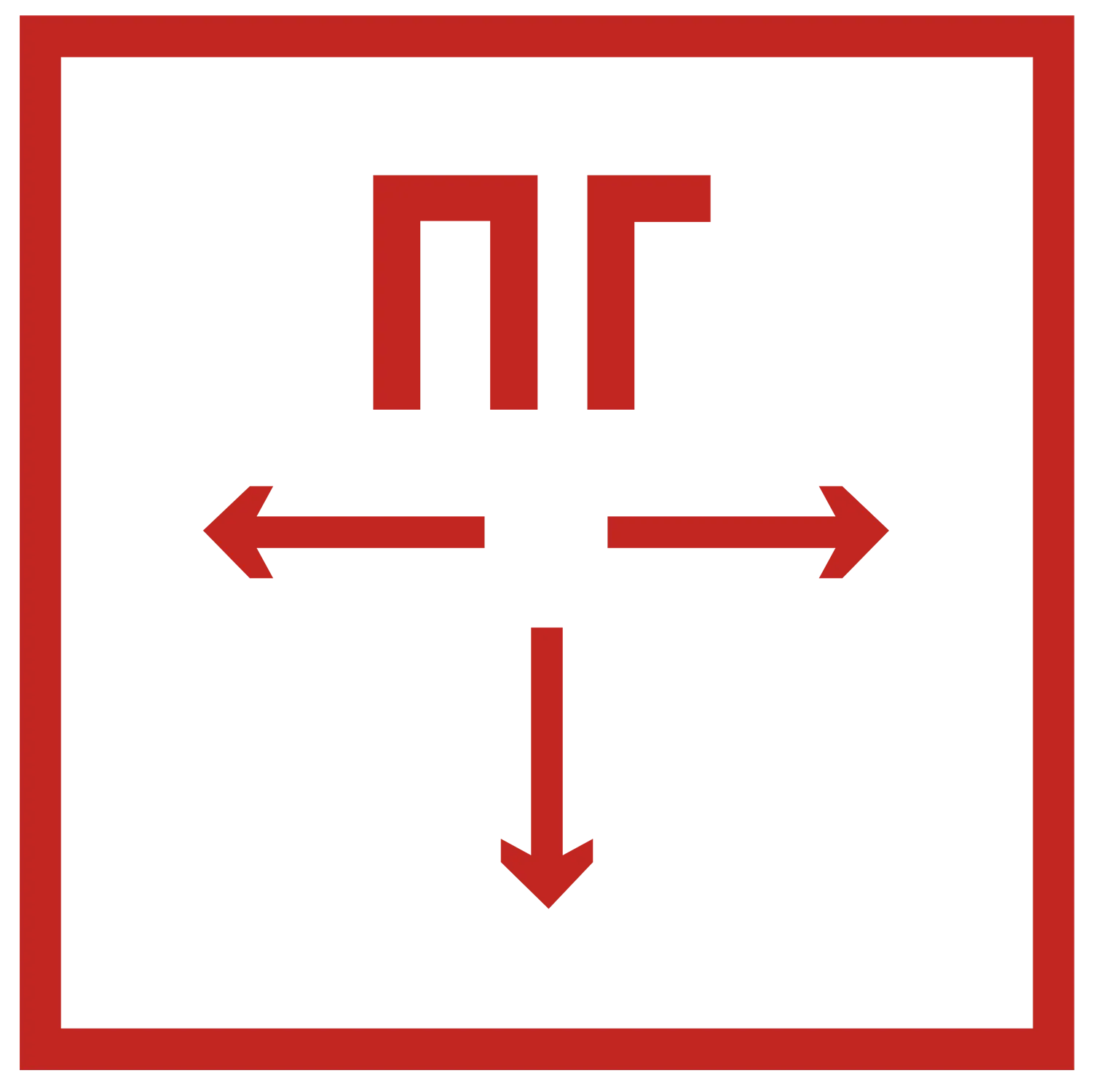 Этикетка самоклеящаяся 150х150мм "Пожарный гидрант" IEK LPC10-1-15-15-PGID