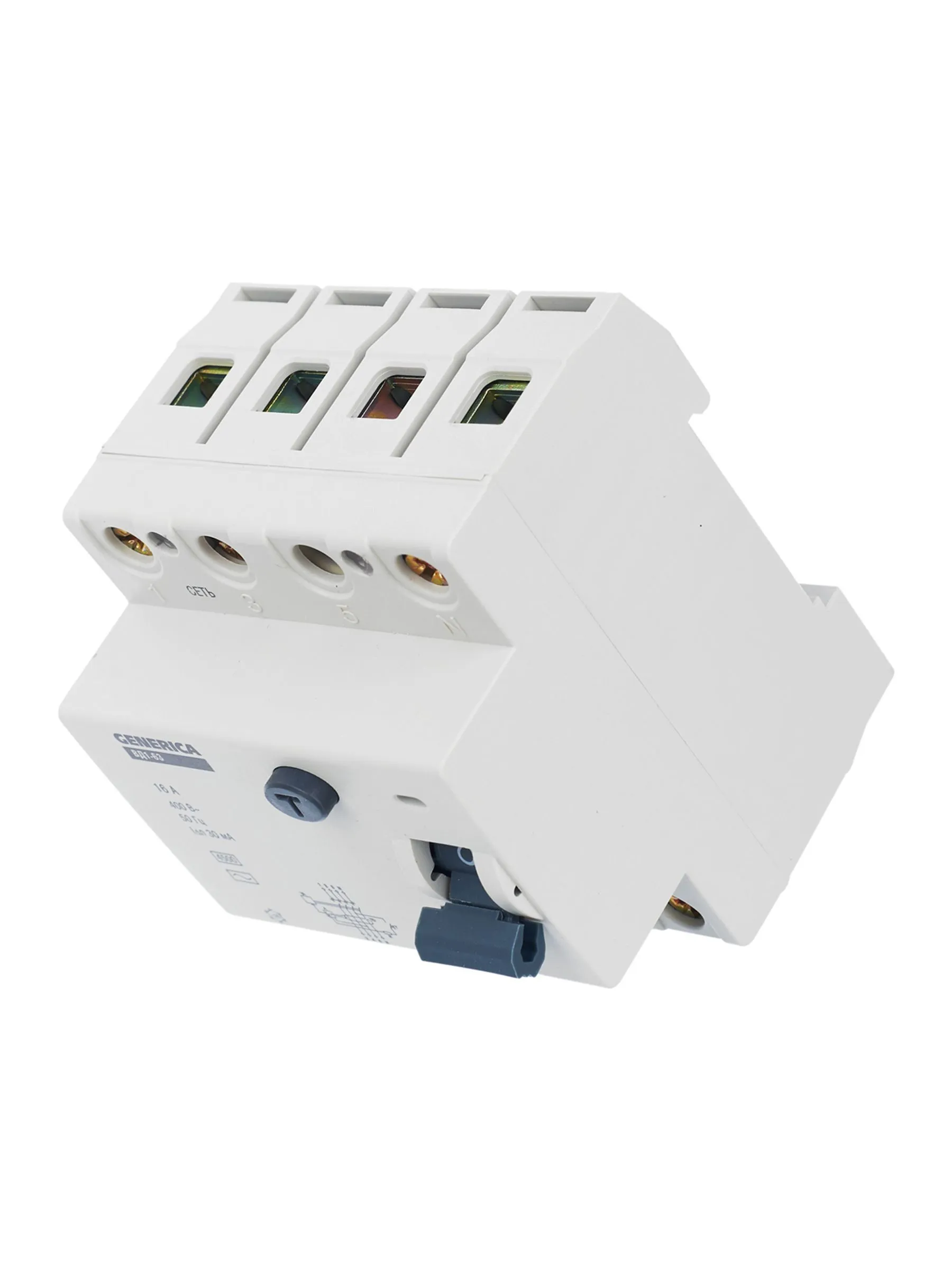 Выключатель дифференциальный (УЗО) ВД1-63 4Р 16А 30мА GENERICA - Фото 4