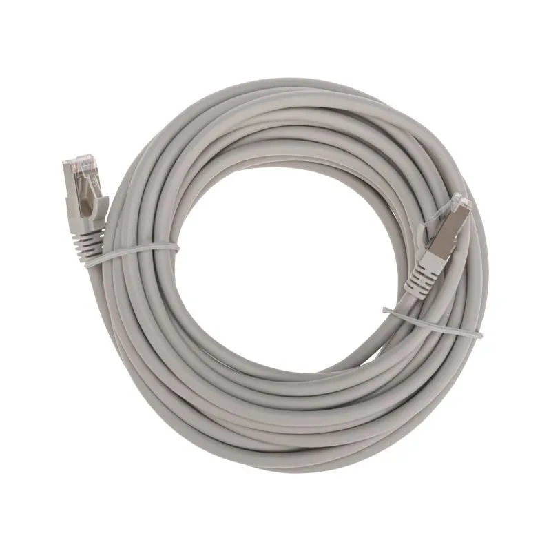 Патч-корд S/FTP, CAT 6A (10G), RJ45-RJ45, 28AWG, LSZH, серый, 7м REXANT 02-0390-7