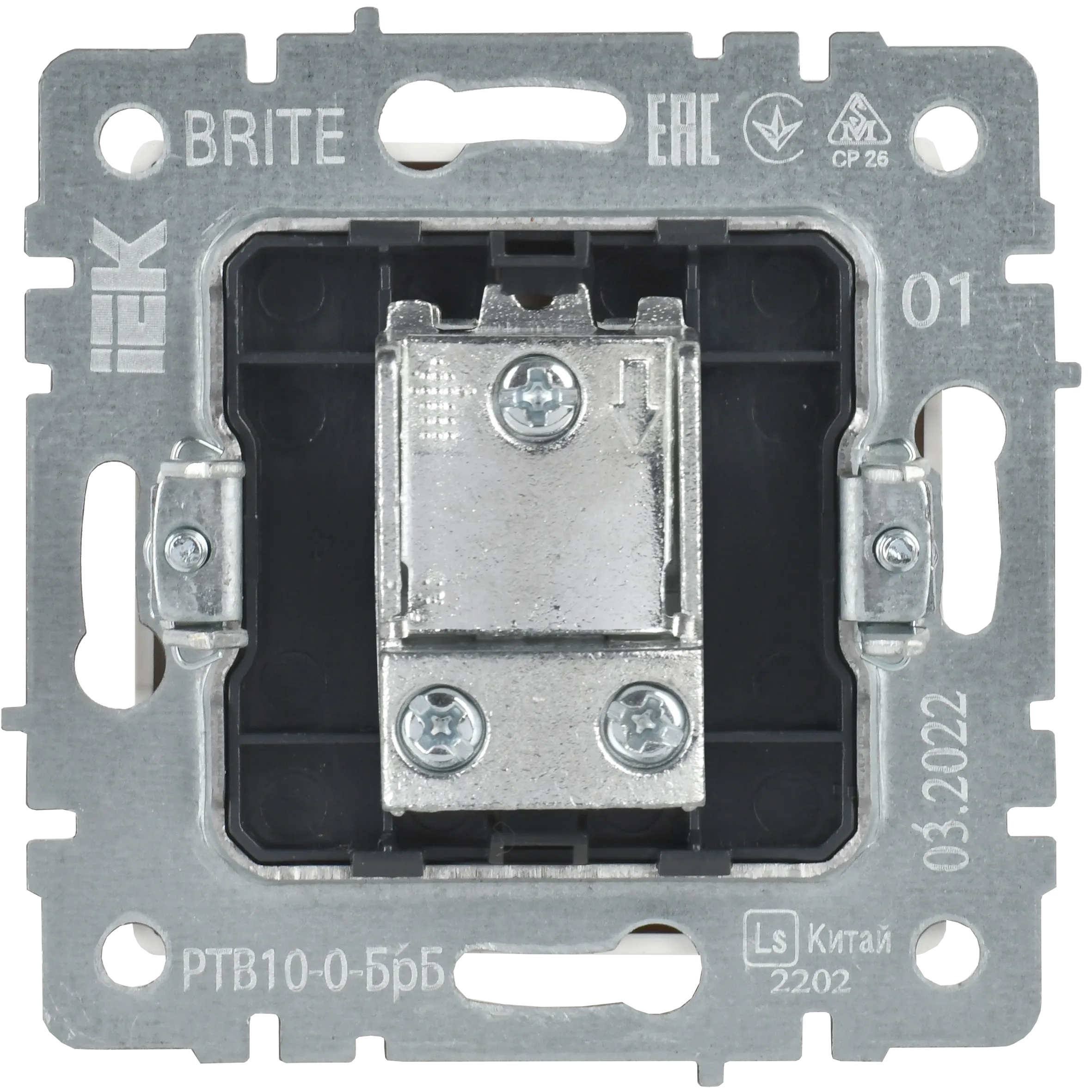 BRITE Розетка TV проходная РТВ10-0-БрБ белый IEK - Фото 6