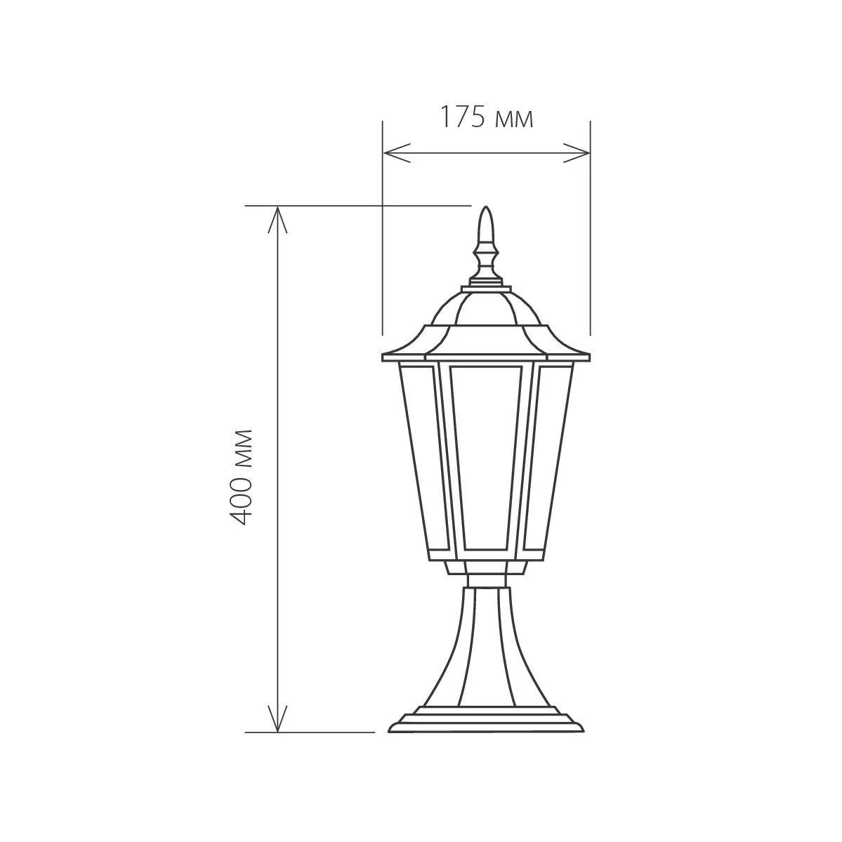 Светильник ландшафтный IP44 GL 1004S черное золото Elektrostandard - Фото 4