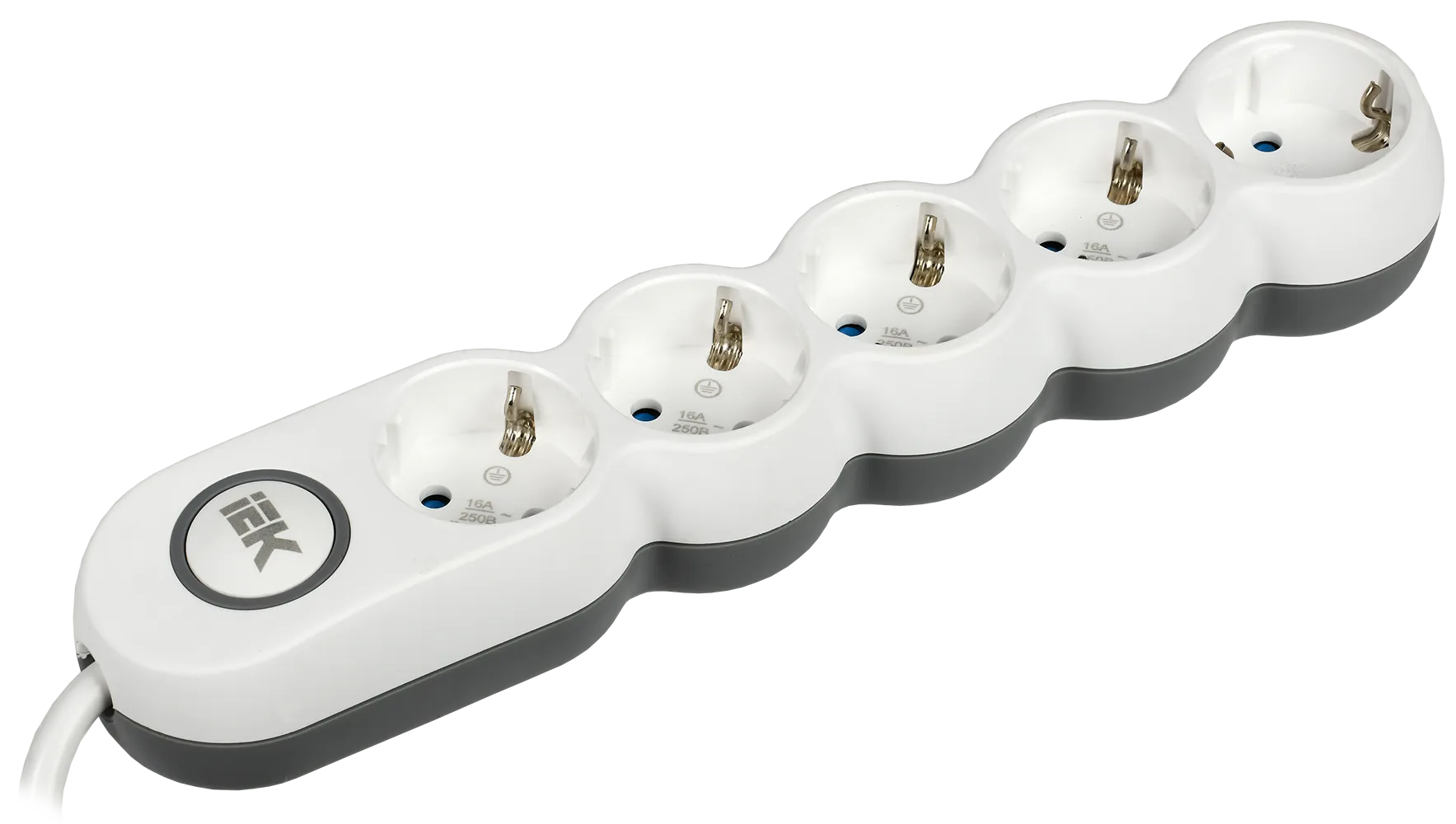 Удлинитель У05В 5 мест с заземлением 3м 3х1,5мм2 16А/250В UNO IEK