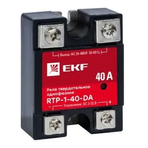 Реле твердотельное однофазное RTP-40-DA EKF rtp-1-40-da