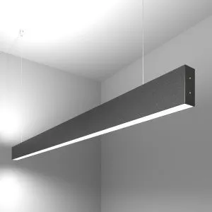 Светильник светодиодный линейный подвесной двусторонний 128см 50Вт 6500К черная шагрень 101-200-40-1 a042947