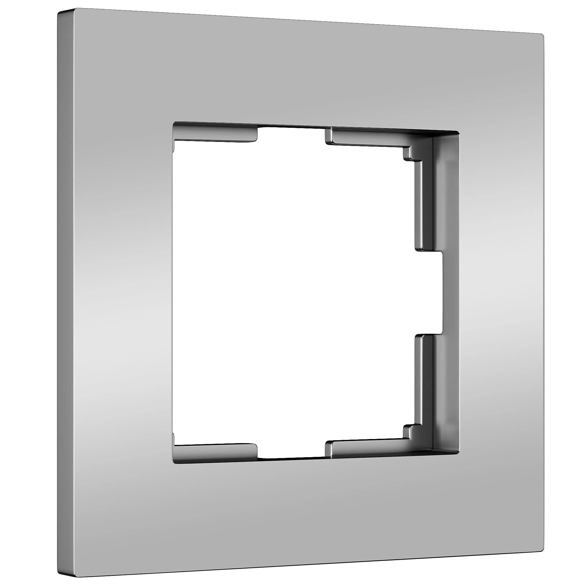 Рамка на 1 пост Slab (серебро матовый) Werkel