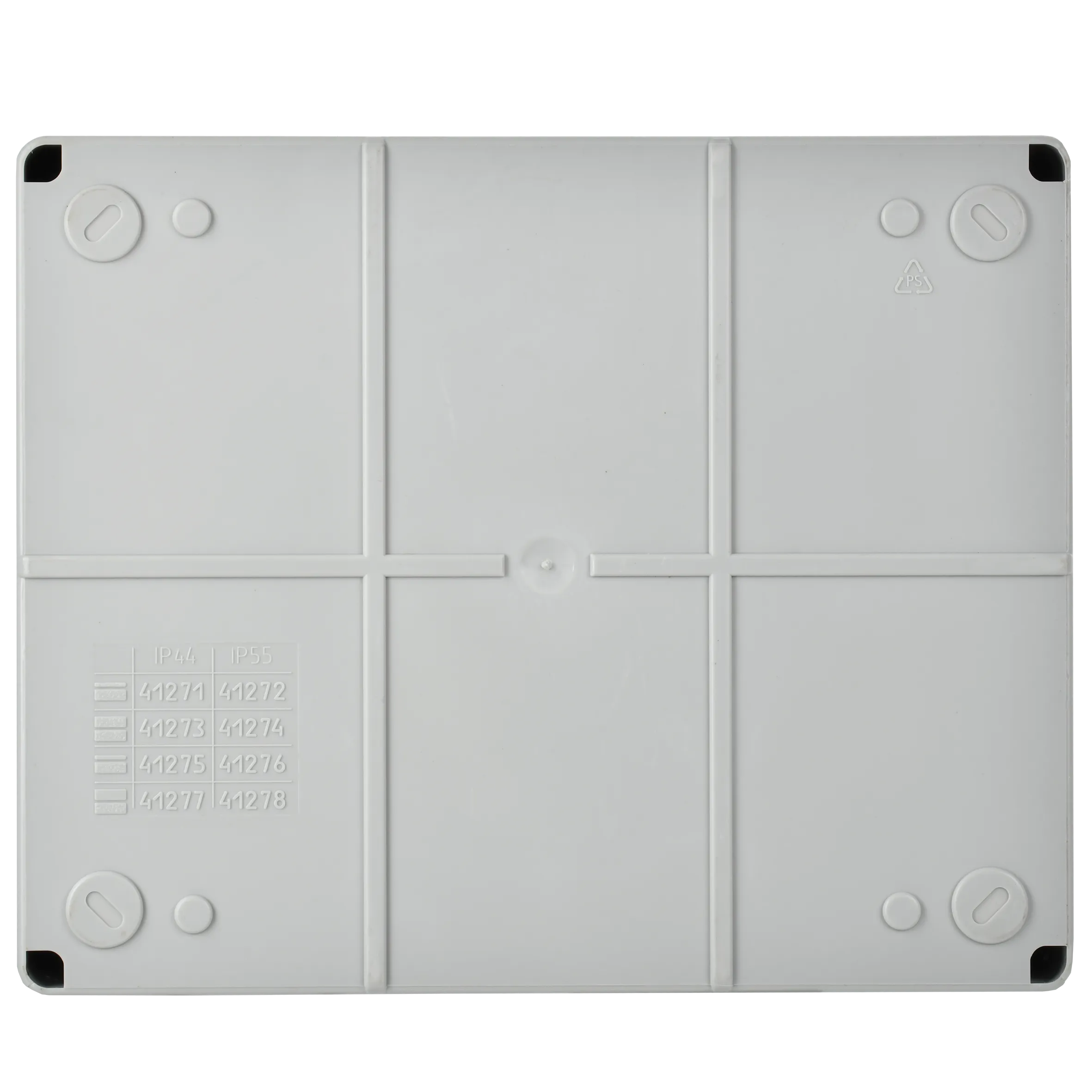 Коробка распаячная КМ41272 для открытой проводки безгалогенная (HF) 240х195х90мм IP55 5 вводов серая IEK - Фото 3