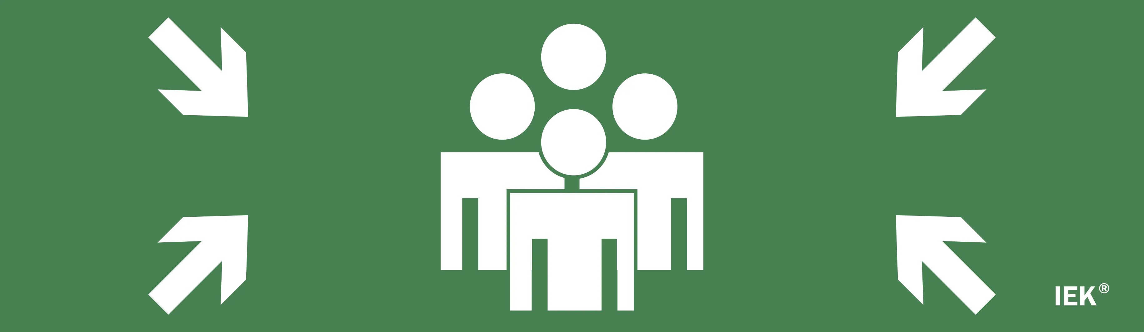 Этикетка самоклеящаяся 310х90мм "Место сбора" IEK