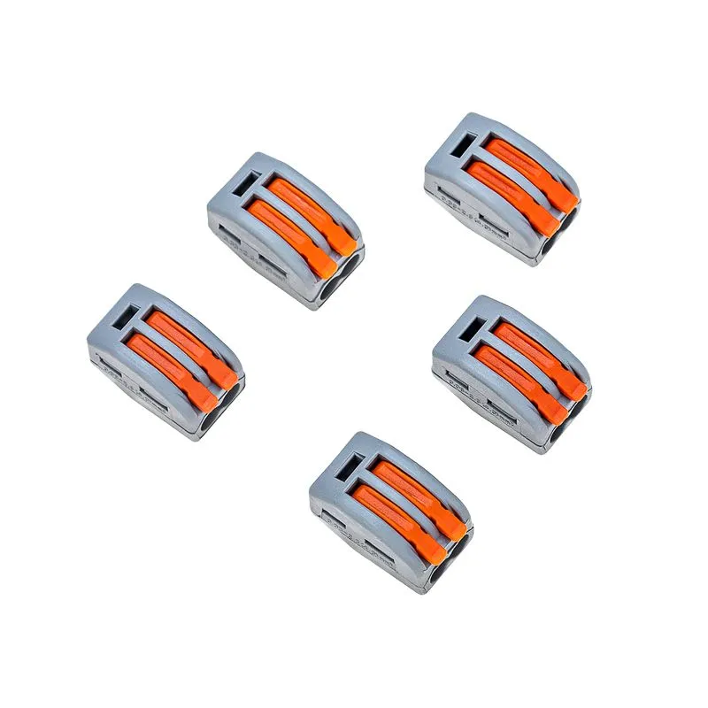 Универсальная клемма СМК 222-412, 2-проводная серая 0,08-2,5/4 мм² (блистер 5 шт./уп.) REXANT - Фото 4