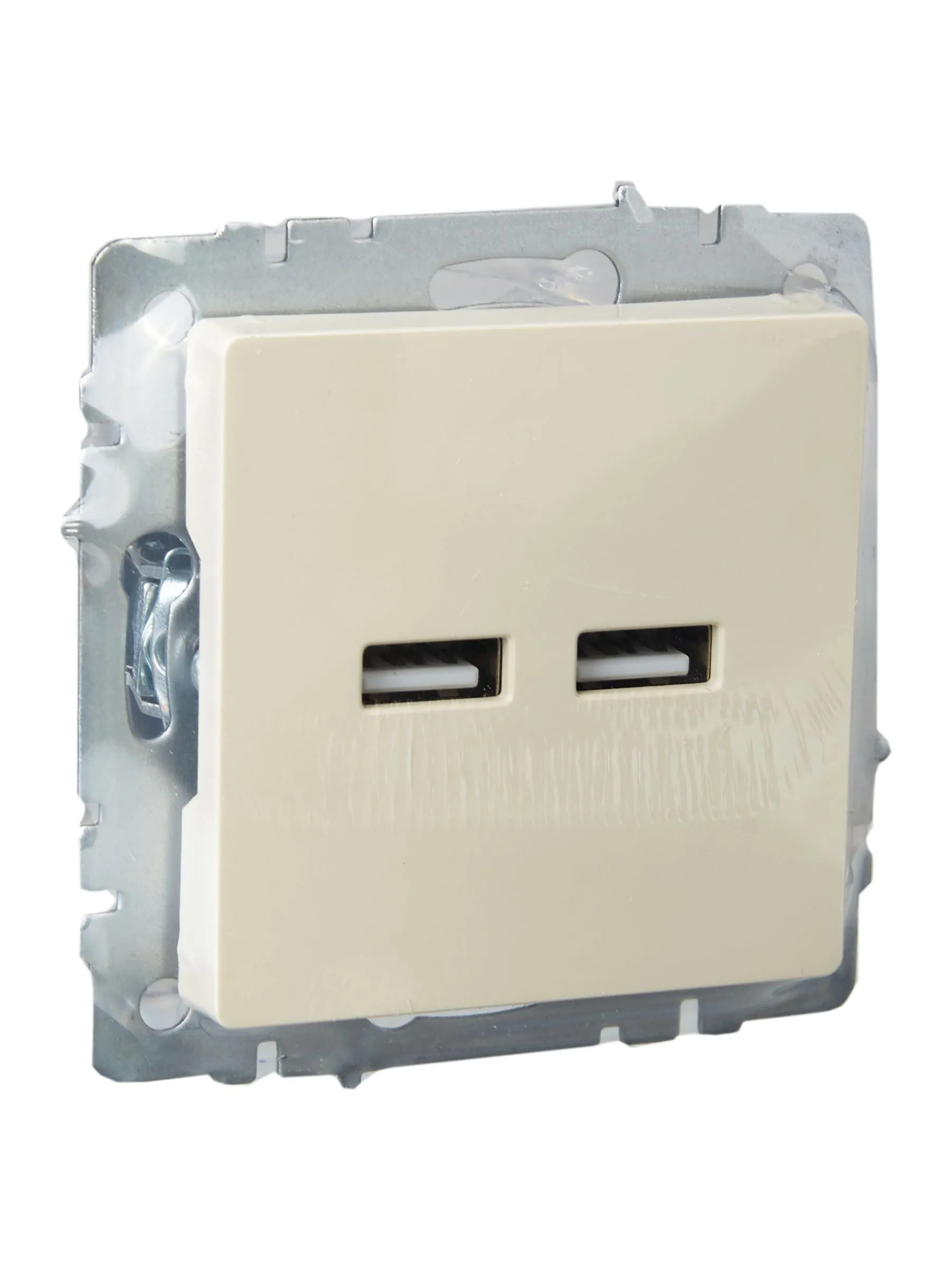 BRITE Розетка USB A+A 5В 3,1А РЮ10-1-БрКр бежевый IEK - Фото 8