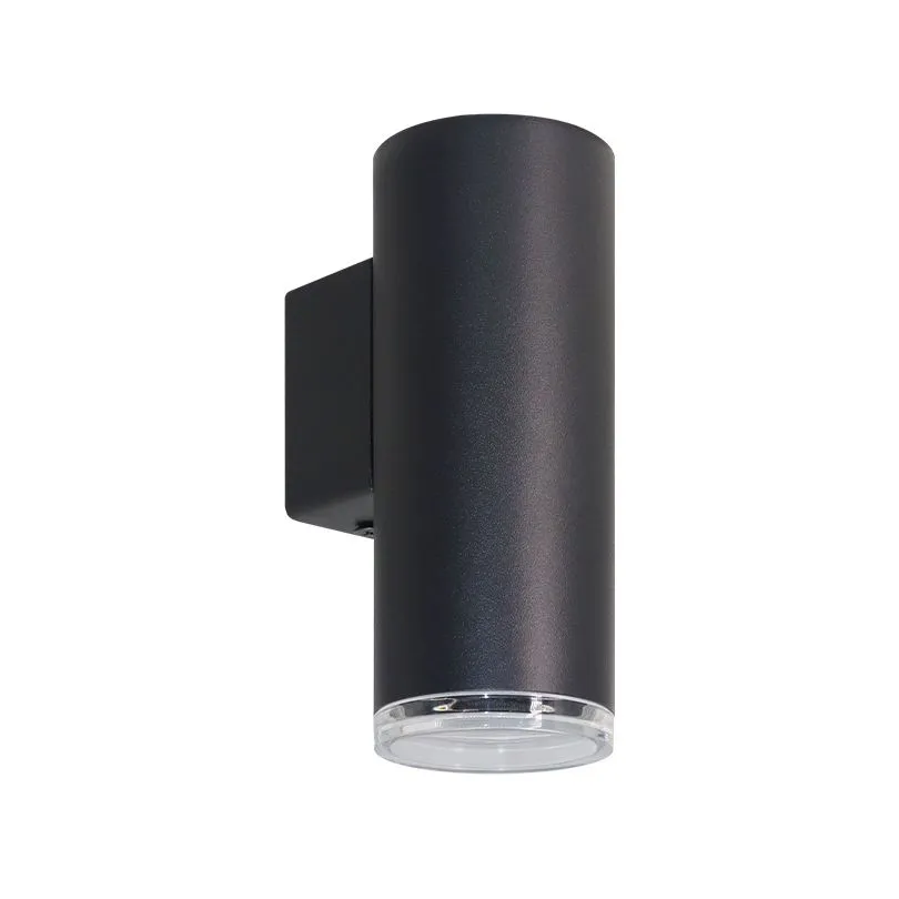 Настенный светильник WOLTA WSL-GU10/W14B AQUA под лампу GU10 IP44 Чёрный матовый φ55*145*80mm