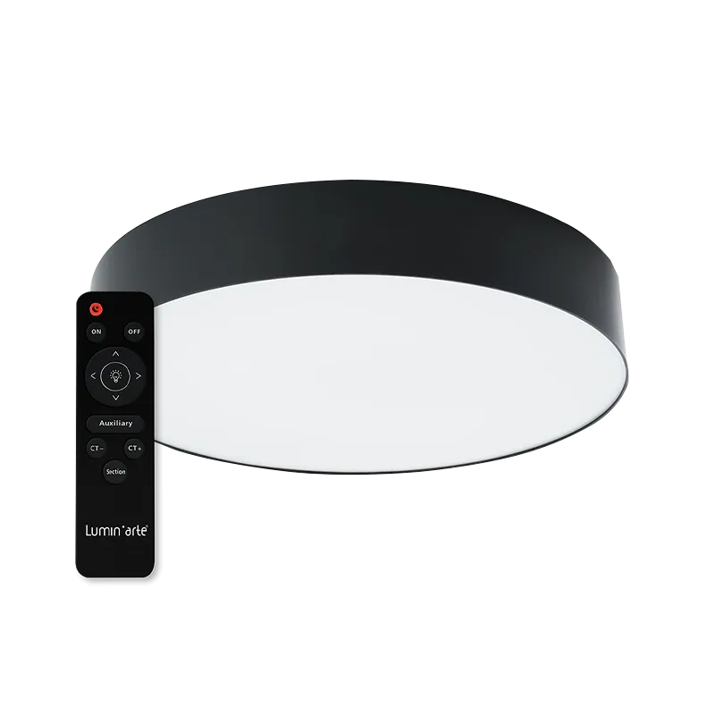 Светодиодный светильник LUMIN'ARTE CLL58 MACARON 80W 3000-6500K CCT, 480x65мм, IP20 с ПДУ черный матовый CLL58