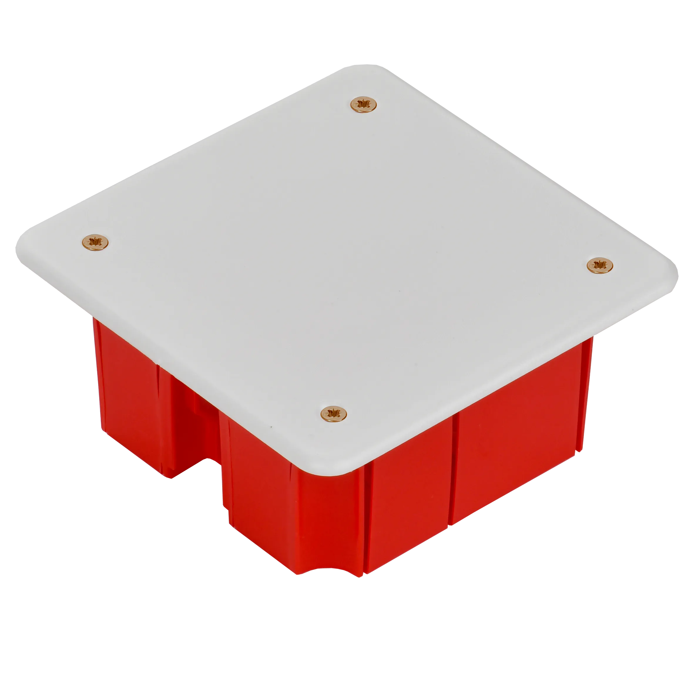 Коробка распаячная КМ41001 для твердых стен безгалогенная (HF) 92х92х45мм с саморезами с крышкой IEK - Фото 4