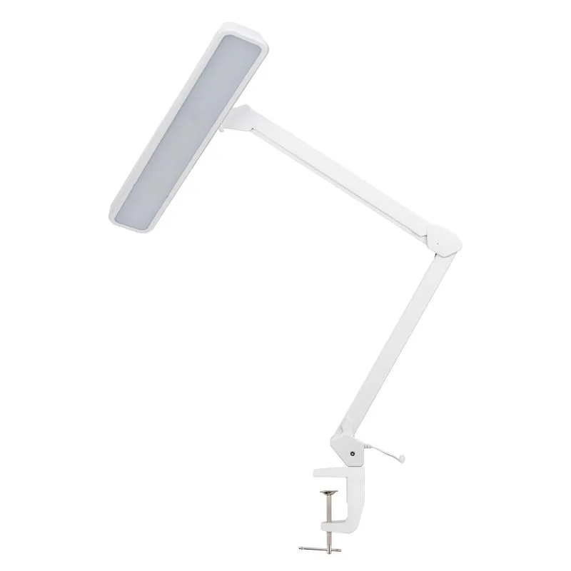 Лампа настольная бестеневая, струбцина, ECO light, 324 SMD LED, диммер, теплый/холодный свет, белая REXANT - Фото 4