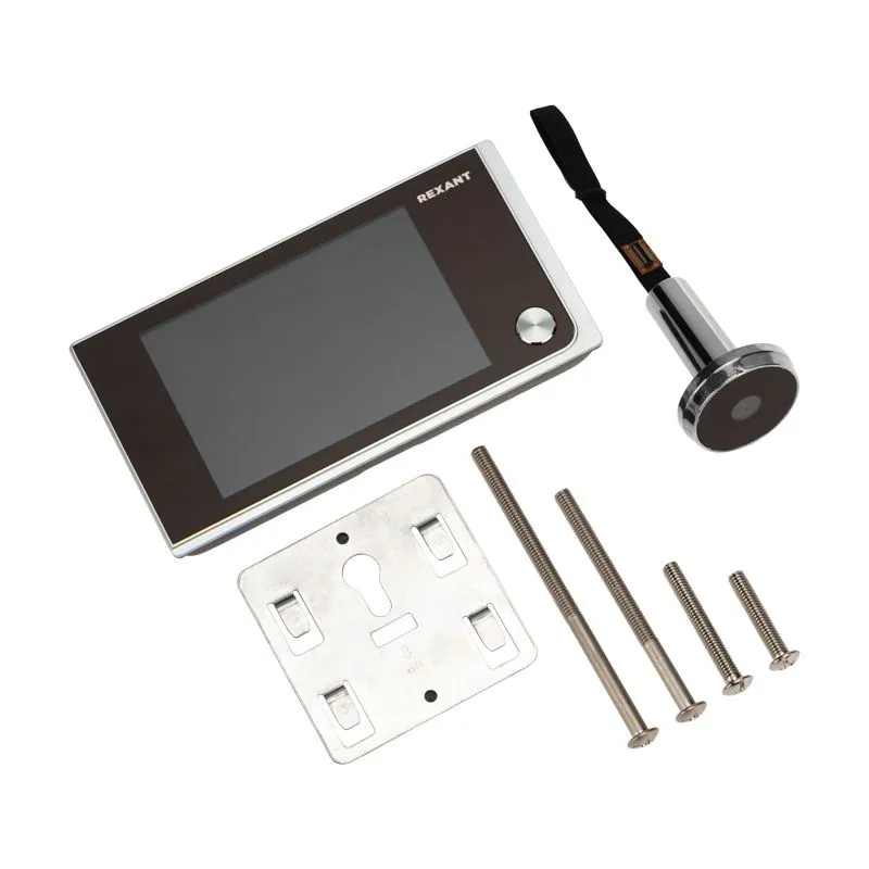 Видеоглазок дверной REXANT (DV-114) с цветным LCD-дисплеем 3.5", широкий угол обзора 120° - Фото 2