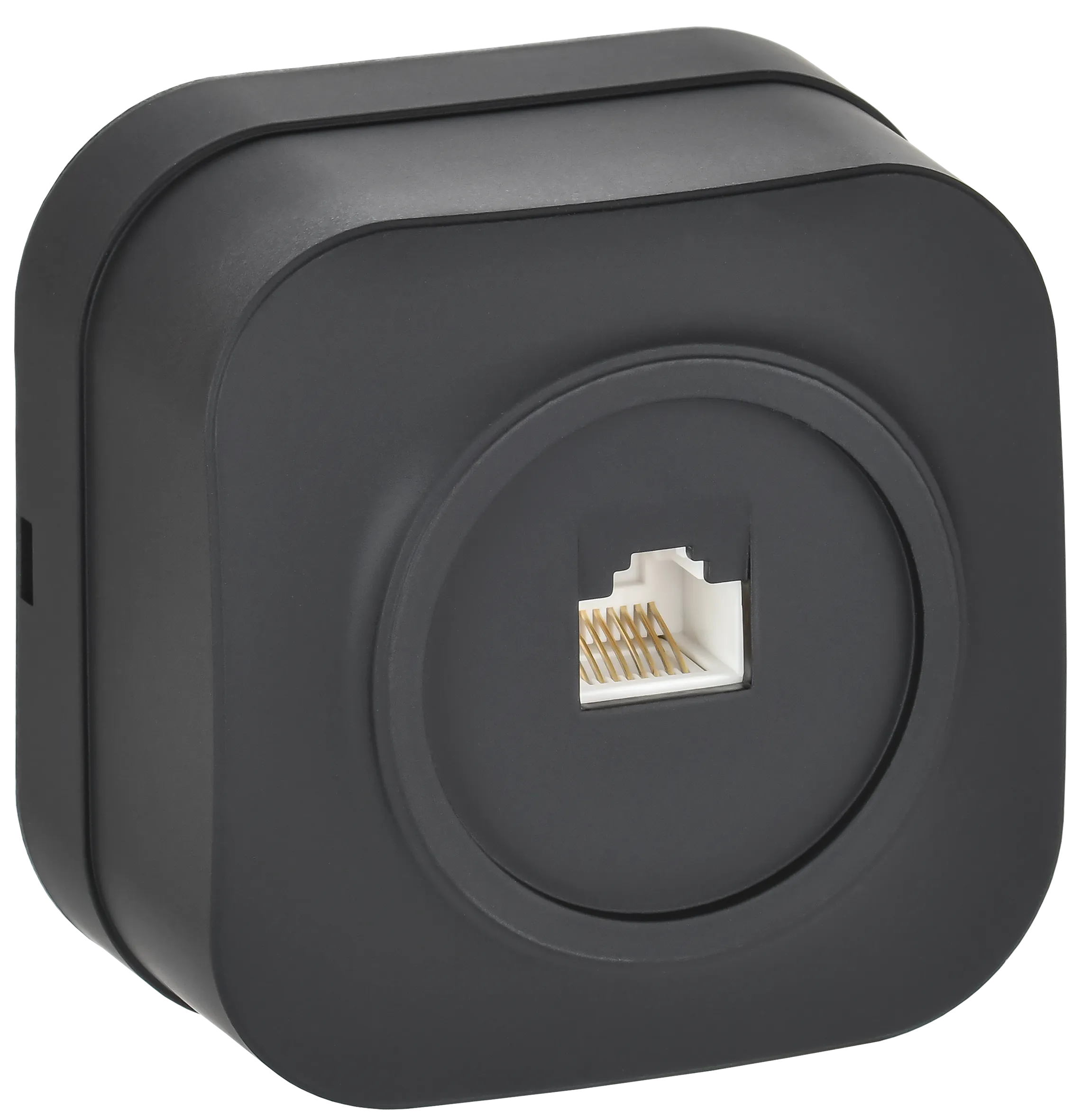 GLORY Розетка для открытой установки компьютерная RJ45 кат.5E РК10-ХЧм черный матовый IEK EKH10-K02M