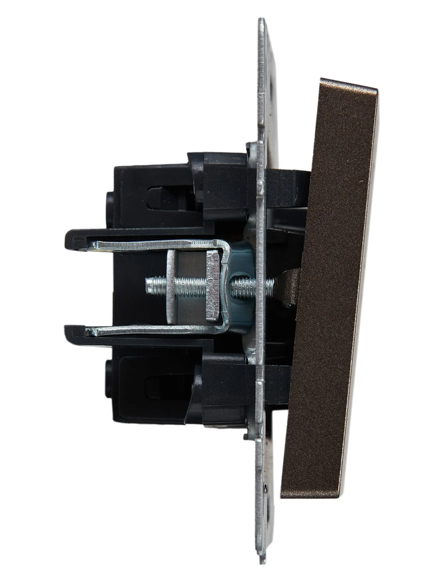 BRITE Выключатель 1-клавишный проходной 10А ВС10-1-6-БрТБ темная бронза IEK - Фото 3