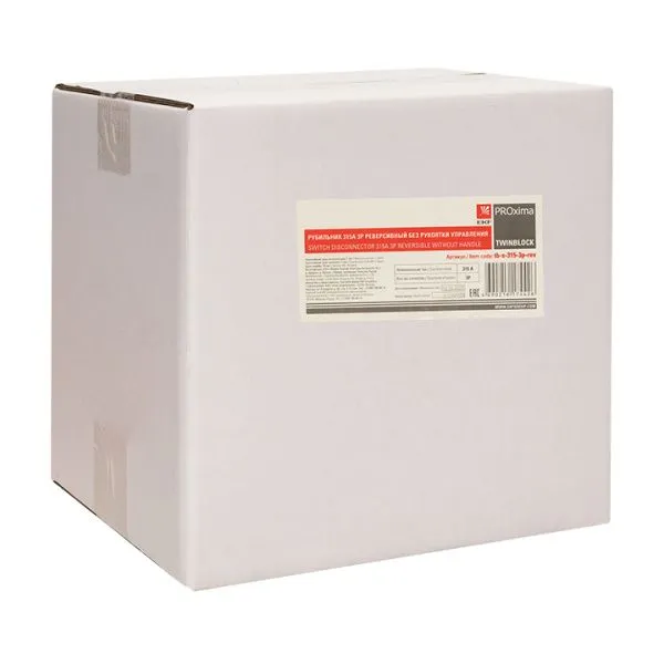 Рубильник 315A 3P реверсивный без рукоятки управления TwinBlock EKF - Фото 4