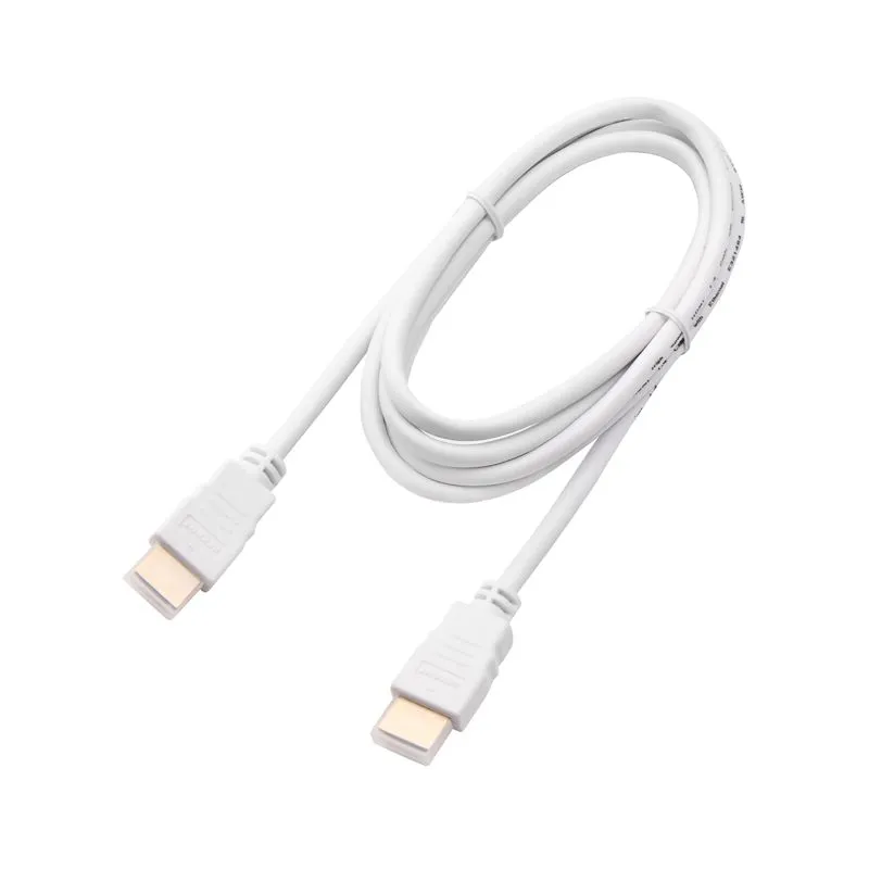 Кабель HDMI - HDMI 1.4, 2м, Gold, белый REXANT 17-6204-1