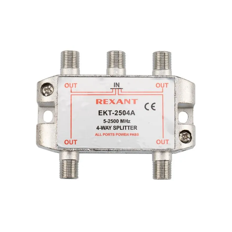 Делитель ТВх4 под F-разъем, 5-2500МГц СПУТНИК REXANT - Фото 4