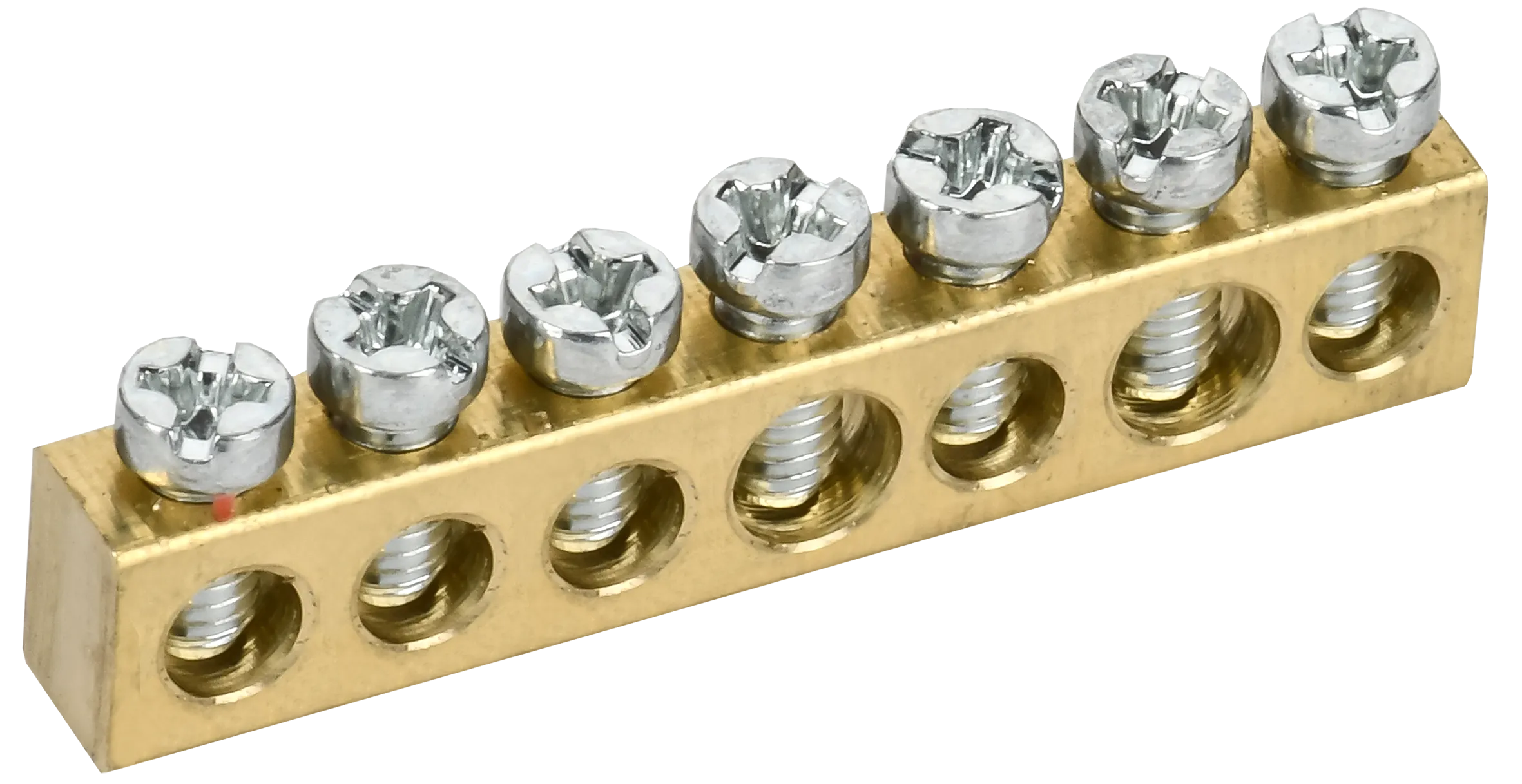 TEKFOR Шина нулевая сечение 6х9 7 отверстий IEK