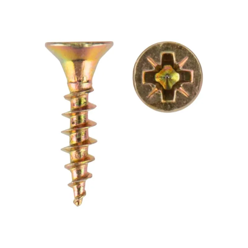 Саморез универсальный KRANZ 3.5х16, желтый цинк, короб (200 шт./уп.) - Фото 2