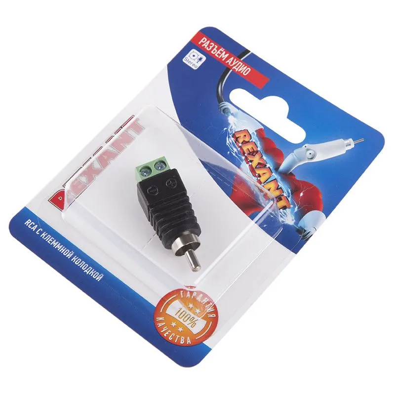 Разъем аудио, RCA с клеммной колодкой, (1шт) REXANT - Фото 2