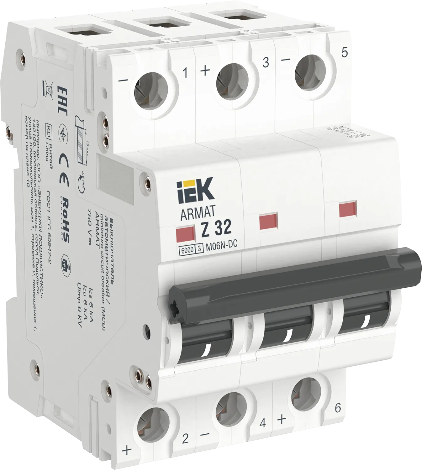 ARMAT Автоматический выключатель M06N-DC 3P Z 32А IEK