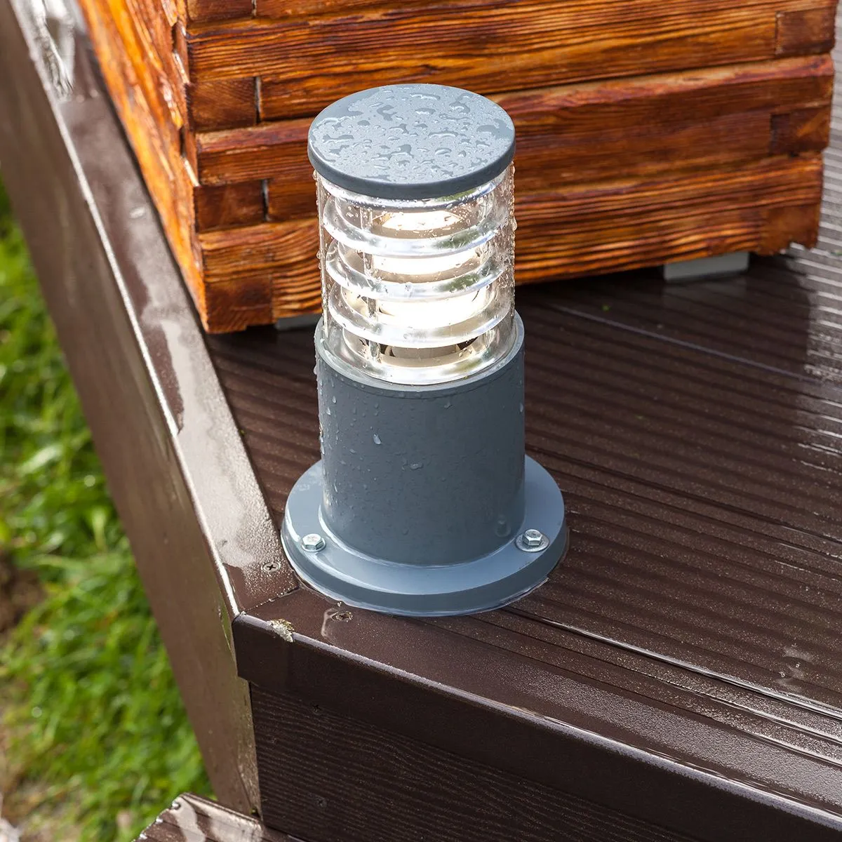 Светильник ландшафтный IP54 1508 TECHNO серый Elektrostandard - Фото 4