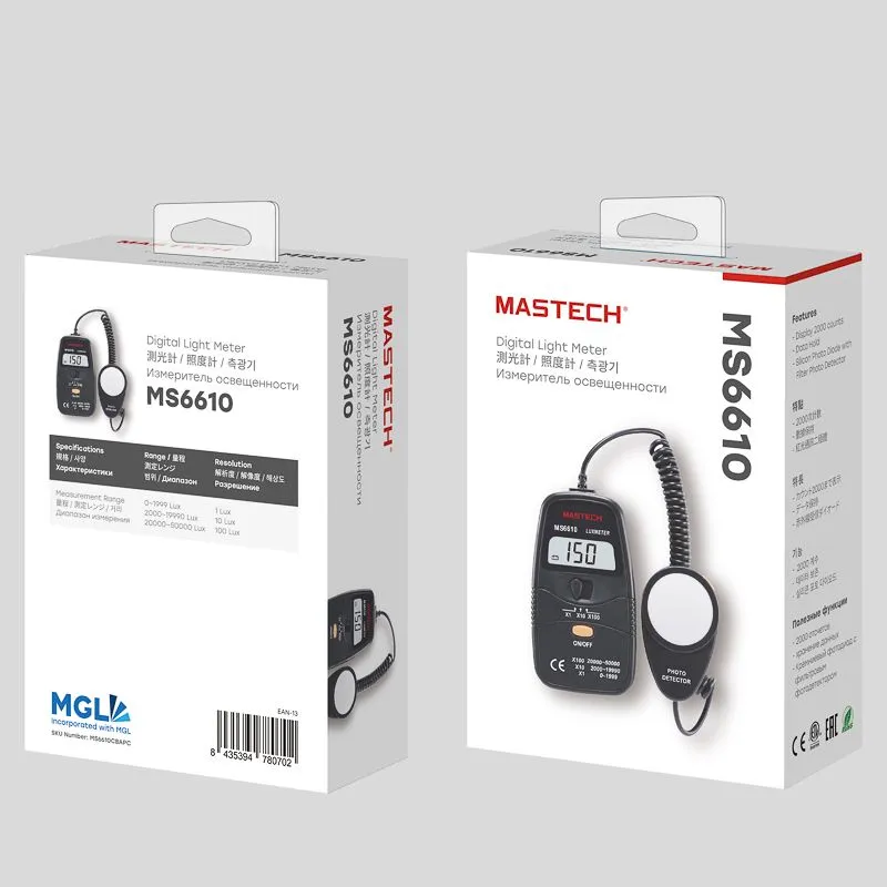Люксметр MS6610 MASTECH - Фото 3