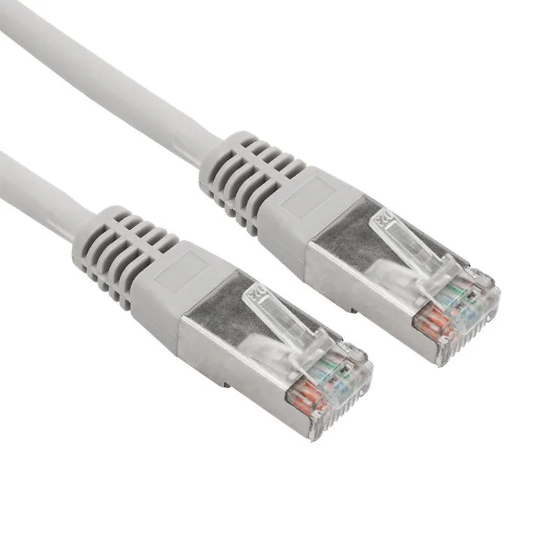 Шнур коммутационный, патч-корд F/UTP RJ45-RJ45, CAT 5e, LSZH серый, 5м REXANT