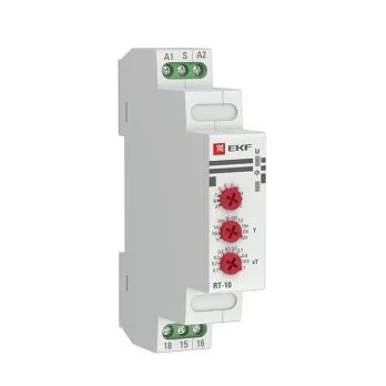 Реле времени (10 устанавл. функц.) RT-10 12-240В EKF