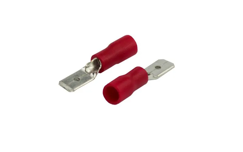 Клемма плоская изолированная РПи-п 1.5-(4.8)/РПИп 1,25-5 штекер 4.8 мм 0.5-1.5 мм² красная REXANT