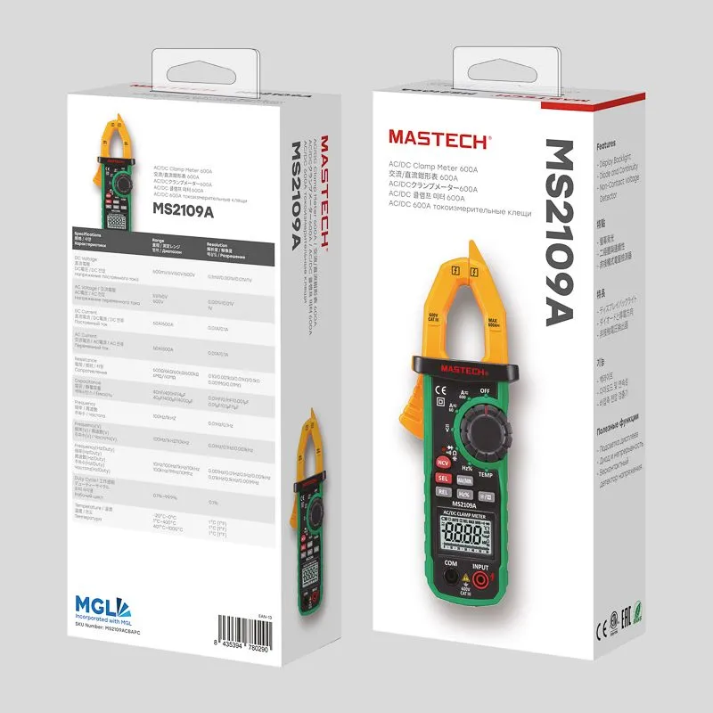 Токовые клещи MS2109A MASTECH - Фото 3