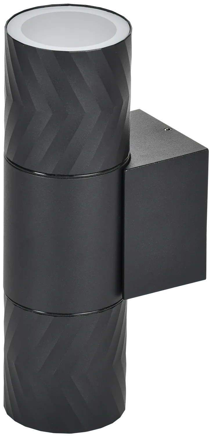 LIGHTING Светильник уличный 5108 настенный под лампу 2хGU10 IP65 черный IEK