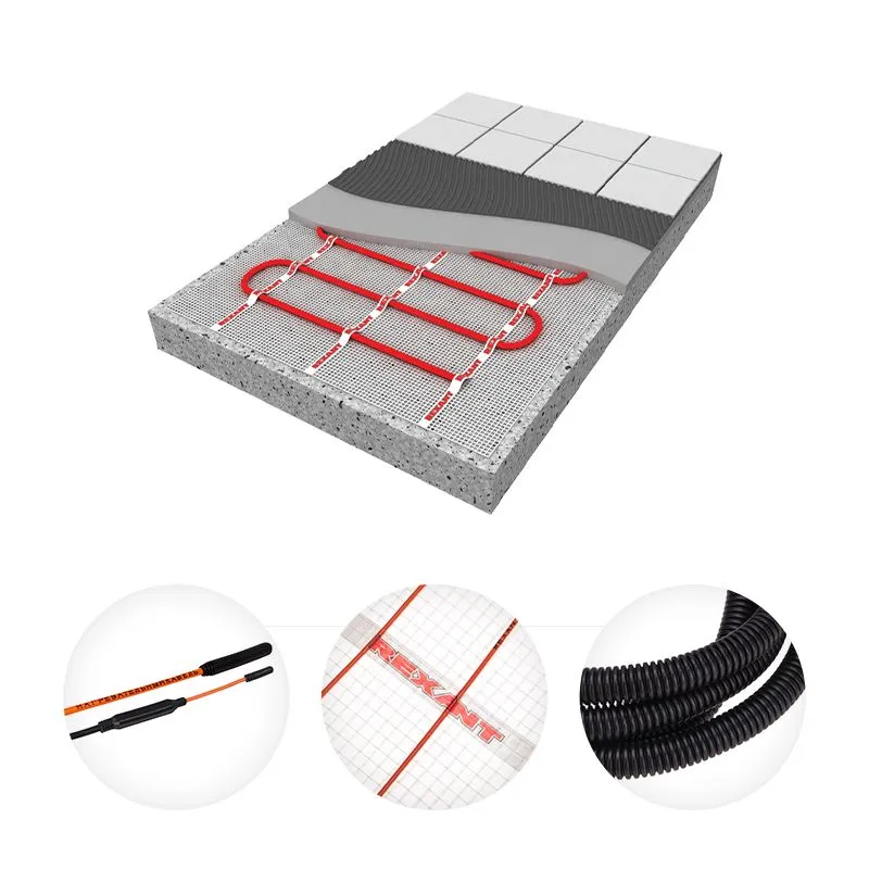 Теплый пол, нагревательный мат Extra 5м², 0,5х10м, 800Вт двухжильный REXANT - Фото 3