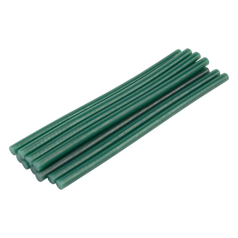 Стержни клеевые Ø11мм, 270мм, зеленые (10 шт/уп), хедер REXANT 09-1273