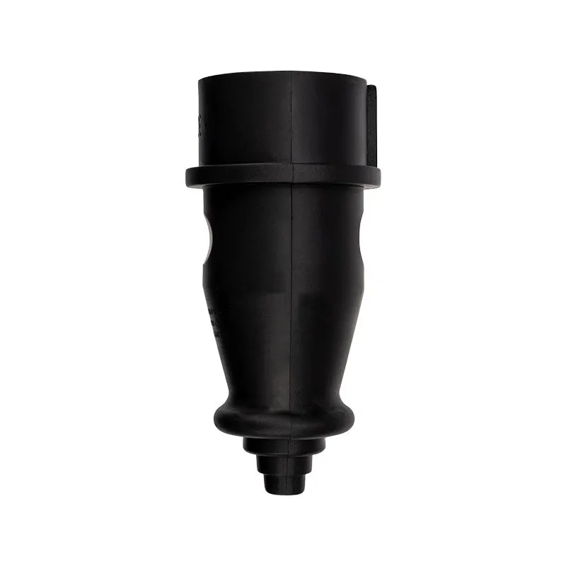 Вилка влагозащищенная переносная 3Р+РЕ, 32А, IP44 каучук, черная REXANT - Фото 3