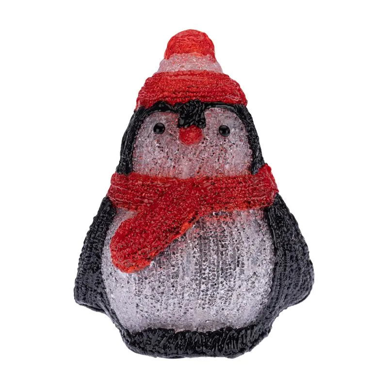 Акриловая светодиодная фигура Пингвиненок 19х14,5х25 см, 20 светодиодов, батарейки 2хAA (не входят в комплект) NEON-NIGHT - Фото 4